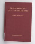 Festschrift für Wolf Middendorff zum 70. [siebzig