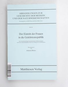 Der Eintritt der Frauen in die Gelehrt... Der Eintritt der Frauen in die Gelehrt...
