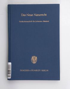 Das neue Naturrecht Das neue Naturrecht