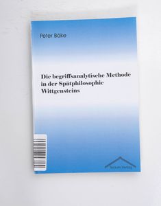 Die begriffsanalytische Methode in der... Die begriffsanalytische Methode in der...