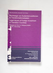 Rechtslage von Auslandsinvestitionen i... Rechtslage von Auslandsinvestitionen i...