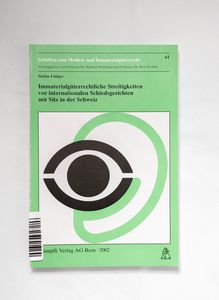 Immaterialgüterrechtliche Streitigkeit... Immaterialgüterrechtliche Streitigkeit...