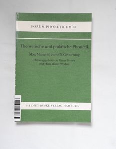 Theoretische und praktische Phonetik :... Theoretische und praktische Phonetik :...