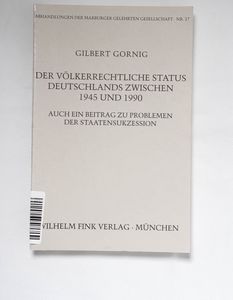 Der völkerrechtliche Status Deutschlan... Der völkerrechtliche Status Deutschlan...