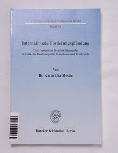 Internationale Forderungspfändung unte... Internationale Forderungspfändung unte...