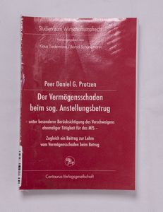 Der Vermögensschaden beim sog. Anstell... Der Vermögensschaden beim sog. Anstell...