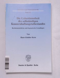 Die Unbestimmtheit des selbständigen K... Die Unbestimmtheit des selbständigen K...