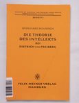 Die Theorie des Intellekts bei Dietrich von Freibe