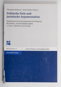 Politische Ziele und juristische Argum... Politische Ziele und juristische Argum...
