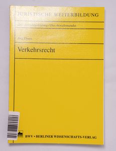 Verkehrsrecht Verkehrsrecht