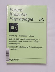 Forum Kritische Psychologie / Erfahrun... Forum Kritische Psychologie / Erfahrun...