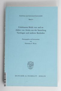 Unbekannte Briefe von und an Achim von... Unbekannte Briefe von und an Achim von...