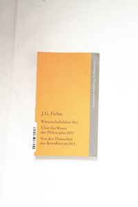Johann Gottlieb Fichte: Die späten wis... Johann Gottlieb Fichte: Die späten wis...