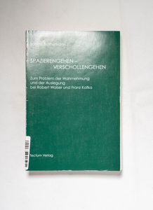 Spazierengehen - verschollengehen : zu... Spazierengehen - verschollengehen : zu...