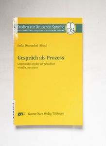 Gespräch als Prozess : linguistische A... Gespräch als Prozess : linguistische A...