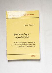 Sprechend singen, singend sprechen. Sprechend singen, singend sprechen.