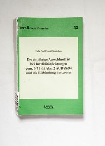 Die einjährige Ausschlussfrist bei Inv... Die einjährige Ausschlussfrist bei Inv...