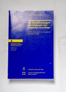 Vergütungsansprüche für Dienstleistung... Vergütungsansprüche für Dienstleistung...