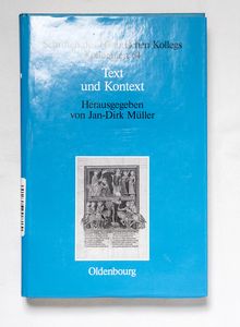 Text und Kontext - Müller, Jan-Dirk Text und Kontext - Müller, Jan-Dirk