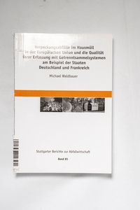 Verpackungsabfälle im Hausmüll in der ... Verpackungsabfälle im Hausmüll in der ...