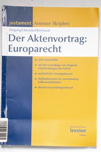 Gebr. - Der Aktenvortrag: Europarecht:...