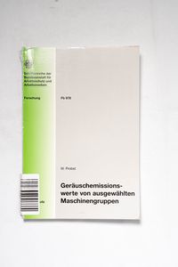 Geräuschemissionswerte von ausgewählte... Geräuschemissionswerte von ausgewählte...