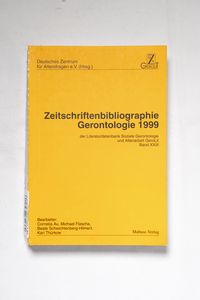 Zeitschriftenbibliographie Gerontologi... Zeitschriftenbibliographie Gerontologi...