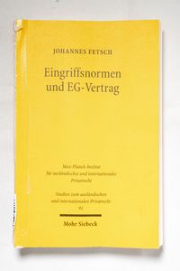 Eingriffsnormen und EG-Vertrag : die P... Eingriffsnormen und EG-Vertrag : die P...