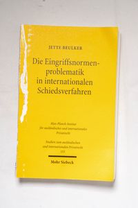 Die Eingriffsnormenproblematik in inte... Die Eingriffsnormenproblematik in inte...