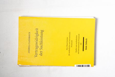 Vertragswidrigkeit der Sachleistung : ... Vertragswidrigkeit der Sachleistung : ...