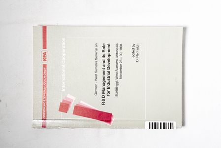 German West Sumatra Seminar on R & D M... German West Sumatra Seminar on R & D M...