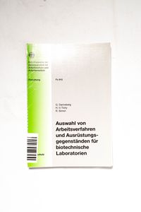 Auswahl von Arbeitsverfahren und Ausrü...