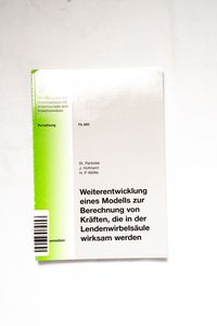 Weiterentwicklung eines Modells zur Be... Weiterentwicklung eines Modells zur Be...
