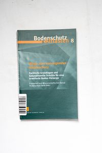 Wege zum vorsorgenden Bodenschutz : fa... Wege zum vorsorgenden Bodenschutz : fa...