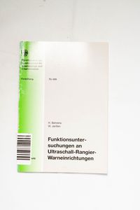 Funktionsuntersuchungen an Ultraschall... Funktionsuntersuchungen an Ultraschall...