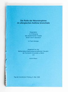 Die Rolle der Neurotrophine im allergi... Die Rolle der Neurotrophine im allergi...