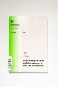 Risikomanagement in Notfallsituationen... Risikomanagement in Notfallsituationen...
