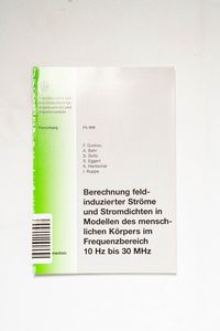 Berechnung feldinduzierter Ströme und ... Berechnung feldinduzierter Ströme und ...