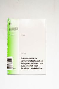 Schadensfälle in verfahrenstechnischen... Schadensfälle in verfahrenstechnischen...