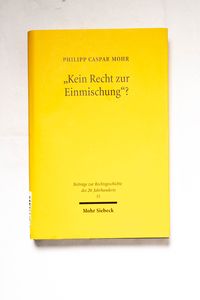 Kein Recht zur Einmischung? : die poli... Kein Recht zur Einmischung? : die poli...