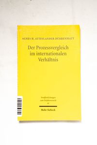 Der Prozessvergleich im internationale... Der Prozessvergleich im internationale...