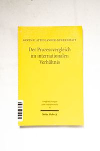 Der Prozessvergleich im internationale...