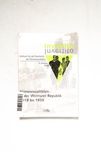 Homosexualitäten in der Weimarer Repub... Homosexualitäten in der Weimarer Repub...