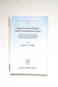 Kapitalverkehrsfreiheit in der Europäi... Kapitalverkehrsfreiheit in der Europäi...