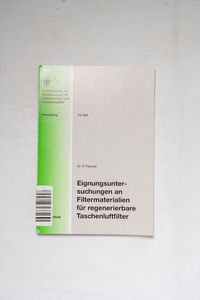 Eignungsuntersuchungen an Filtermateri... Eignungsuntersuchungen an Filtermateri...