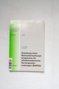 Erprobung eines Basisuntersuchungsprog... Erprobung eines Basisuntersuchungsprog...