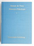 Eléments d Idéologie I: Projet d éléme...