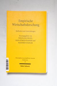 Empirische Wirtschaftsforschung : Meth...