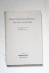 Internationales Jahrbuch für Hermeneutik - Schwer