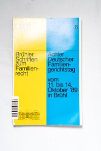 Brühler Schriften zum Familienrecht, B...